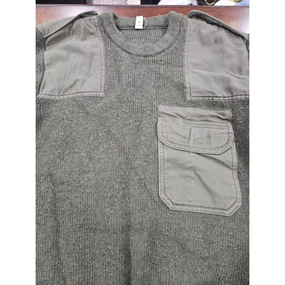 Bundeswehr Wool Service Sweater 46 German Military Surplus Gorpcore M - Picture 4 of 8